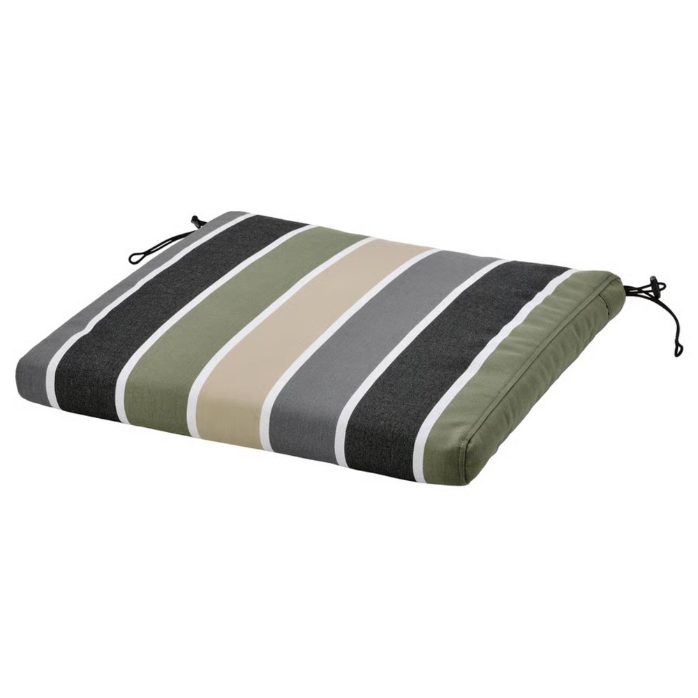 IKEA FRÖSÖN Outdoor Chair Pad Cover Multicolor Stripe 19 5/8x19 5/8”(COVER ONLY)